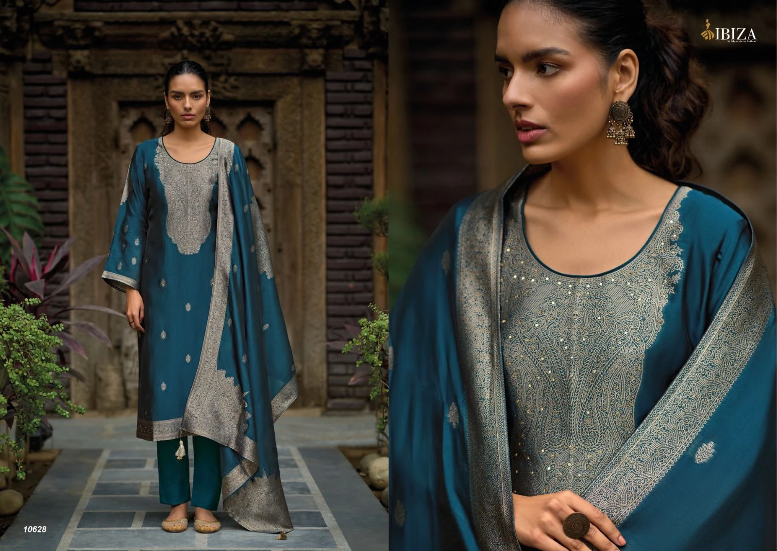 Ibiza Zarin Pure Banglory Silk Wholesale Designer Salwar Suit Catalog — Wholesale Salwar Suits, Ibiza wholesale from Surat - Gallery Image 5